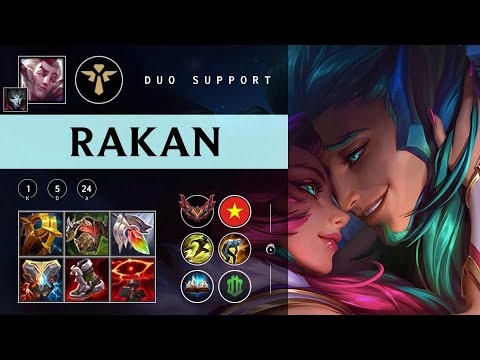 Rakan Support vs Soraka - VN Grandmaster Patch 25.24