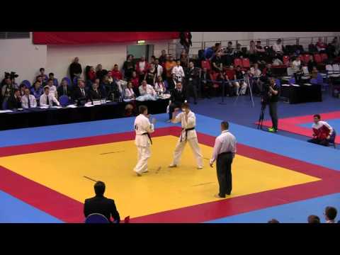 Зезюля Никита - Никулин Станислав Чемпионат России 2016 по кекусинкай (IFK)