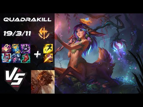 JUNGLE Lillia vs Taliyah [QUADRAKILL] - EU Challenger Patch 14.11