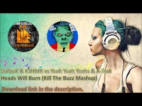 DallasK & KSHMR vs Yeah Yeah Yeahs & A-Trak - Heads Will Burn (Kill The Buzz Mashup)