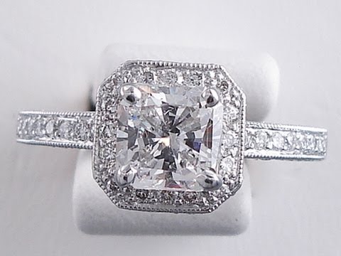 2.05 ctw Radiant Cut J VS2 Diamond Engagement Ring - BigDiamondsUSA