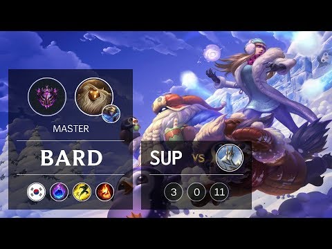 Bard Support vs Galio - KR Master Patch 9.5