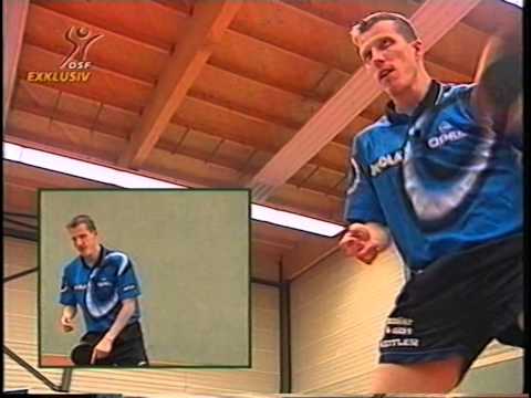 Backhand topspin tutorial Jörg Roßkopf