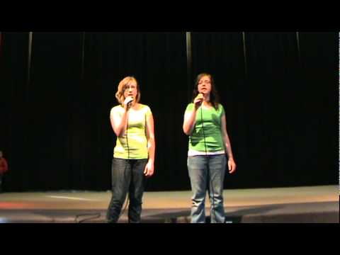 Katelyn and Abby singing 