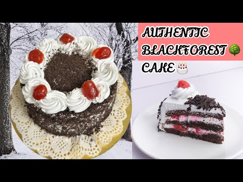 🍒Authentic Black Forest Cake Recipe For Beginners 🍒|With rich cherry compote |