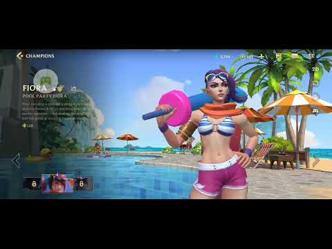 pool party fiora league of legends