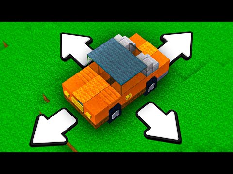 I Built a DRIVABLE Car in Minecraft Vanilla!