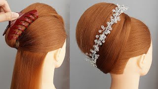 Voluminous Bun Hairstyle Using Claw Clip | Unique & Creative Bun Hairstyle Ideas for Women