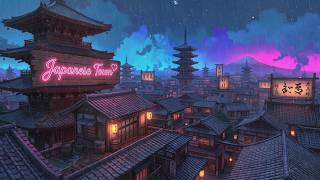 Lofi Hip Hop Beats 🧿 1980s & 90s Vibes & Retro Japanese Town Ambience 🪶 Nostalgic Lofi Rain Playlist