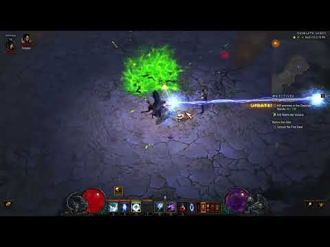 Diablo 3, Season 28(PTR), 2:30pm: Wizard, Level 12-17. The 01-70 Grind; Act Two Bounty.