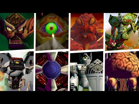 Starfox 64 PC Port (Starship) - All Bosses (No Damage/Expert)