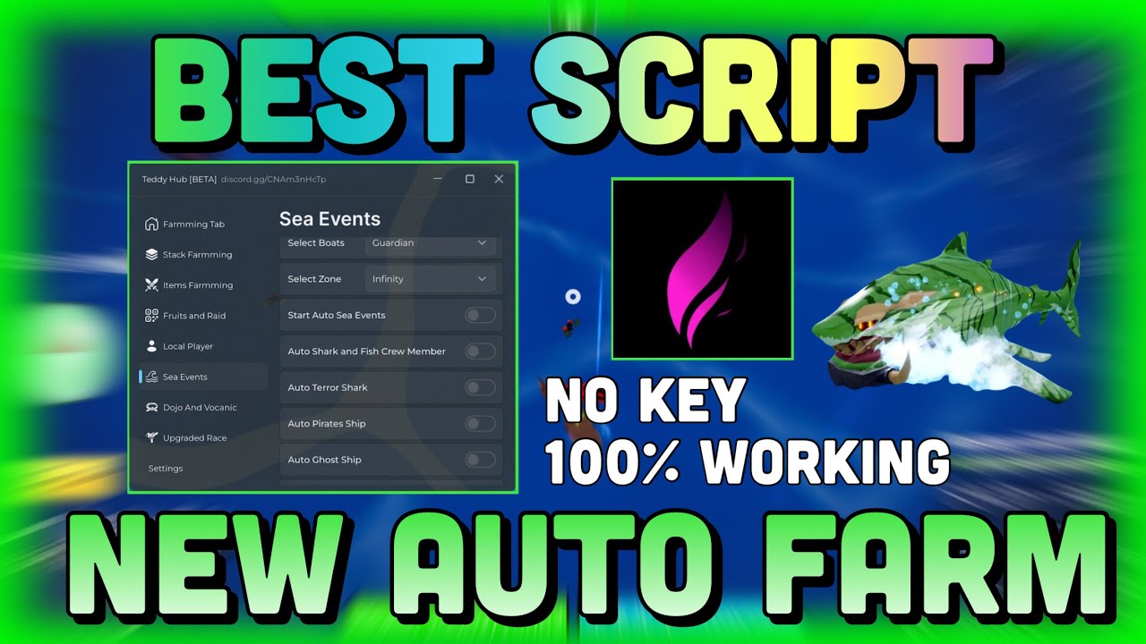 [No Key]New Blox Fruits Script for Auto Farm and Auto Sea