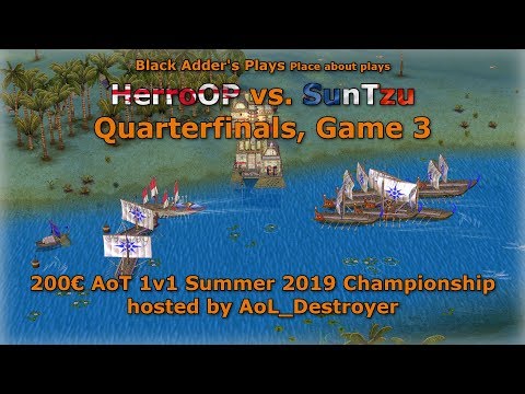 Summer 2019 Championship, QF - HerroOP vs. SunTzu, Game 3 - Age of Mythology: The Titans