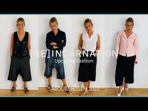 SAROUELHOSEN Upcycling Fashion from [RE]INCARNATION. Slowfashion best pieces!
