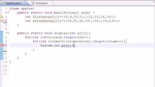 Java Programming Tutorial - 34 - Table for Multi Arrays