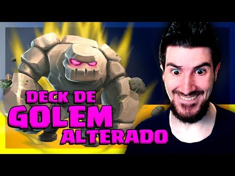 DECK DE GOLEM ALTERADO NO PUSH DO CLASH ROYALE!