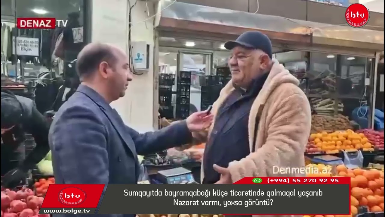 Sumqayıtda bayramqabağı küçə ticarətində qalmaqal yaşanıb- Nəzarət varmı, yoxsa görüntü?