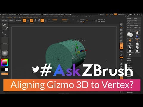 #AskZBrush - "How can I align and snap the Gizmo 3D origin to a specific vertex?"