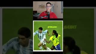 BRASIL X ARGENTINA NA COPA DAS CONFEDERAÇÕES DE 2005 (REACT) #shorts #selecaobrasileira #cbf