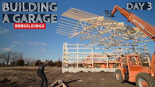 Day 3 Building a Garage Post Frame Style