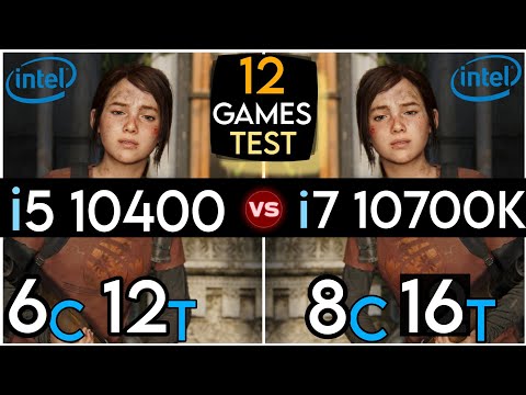 intel Core i5 10400 vs i7 10700K | Test In 12 Games | i5 vs i7 (10th Gen) | How Much Difference ?
