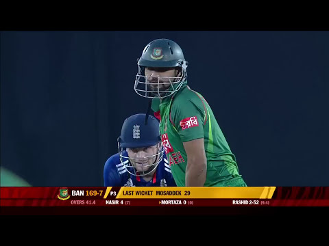Mashrafe 44 runs Vs England| Mashrafe Bin Mortaza Batting| Best Captain in Bangladesh