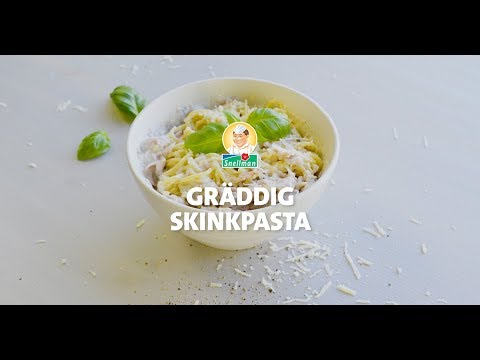 Pasta Carbonara - Gräddig skinkpasta av Superior skinka