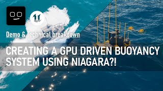 Download the video "Advanced Boat Simulation PART 1 - Building a buoyancy system using Niagara in UE5!"