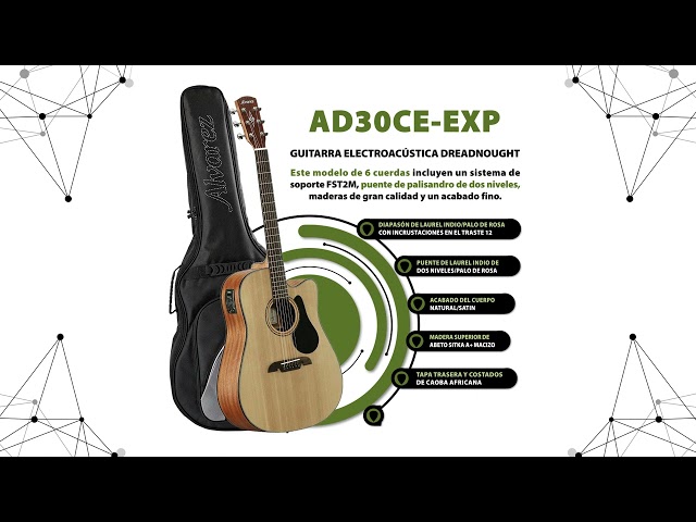 Vídeo relacionado con ALVAREZ 311.038 AD30CE Dreadnought Eléctrico/Cutaway Guitar
