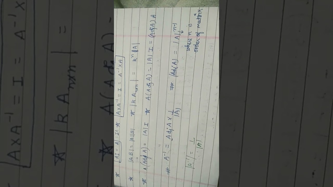 class 12 determinants all formulas maths