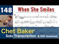 When She Smiles (1986) – Chet Baker Trumpet Solo Transcription 148