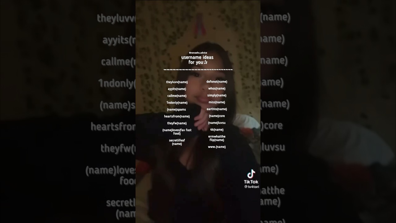 username ideas for you! #fyp #advice #aesthetic #usernameideas
