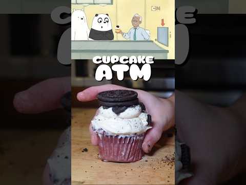 We Bare Bears Cupcake ATM: Sweet Treats on the Go! 🧁🐻 #shorts