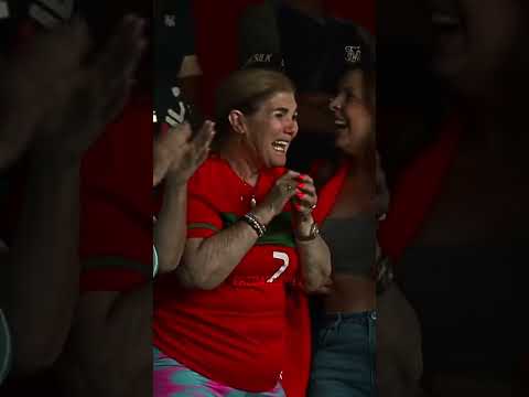 Ronaldo's mother reaction on his 2 goals vs switzerland!! 