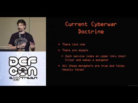DEFCON 18: Perspectives in Cybersecurity and Cyberwarfare 1/3
