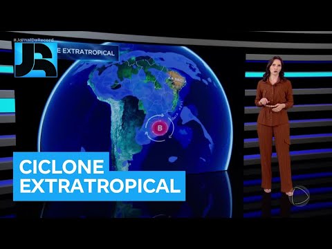 Previsão do Tempo: Ciclone extratropical deve provocar chuvas e rajadas de vento em parte do país