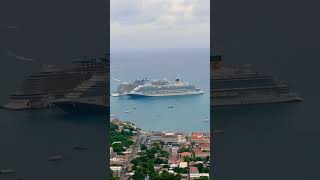 Carnival Venezia blowing its horn