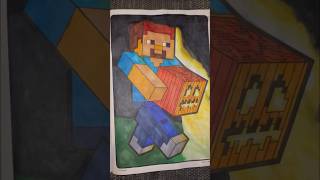 Minecraft Coloring Book Steve￼ Jack-o'-lantern #minecraft #minecraftmovie #art  #yt #shorts #short