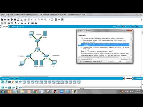 4.4.2.9 Packet Tracer -  Troubleshooting IPv4 ACLs