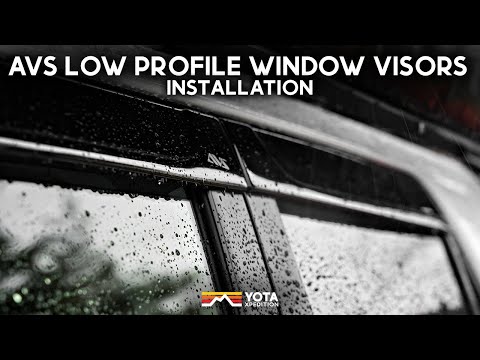 How To Install AVS Low Profile Window Visors | Toyota 4Runner