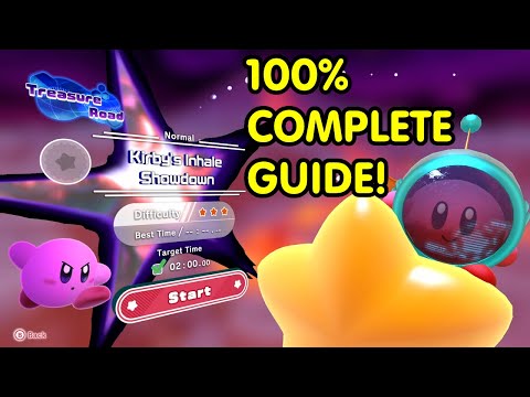 Kirby And The Forgotten Land | Redgar Forbidden Lands Normal Treasure Guide! | No Commentary!