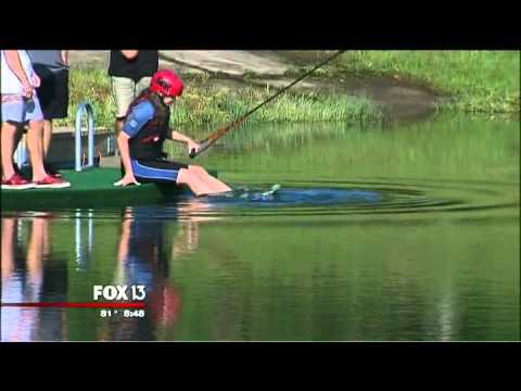 Laura tries wakeboarding - June, 2013