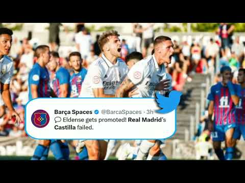 WHAT A MATCH! REAL MADRID CASTILLA BARLEY MISSED A GREAT CHANCE FOR PROMOTION VS ELDENSE