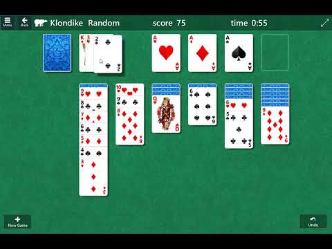 solitaire card game gameplay walkthrough Klondike - YouTube