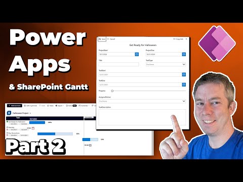Integrate Power Apps with SharePoint Gantt Chart