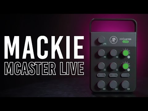 Mackie MCaster Live Portable Streaming Mixer (Black) image 13