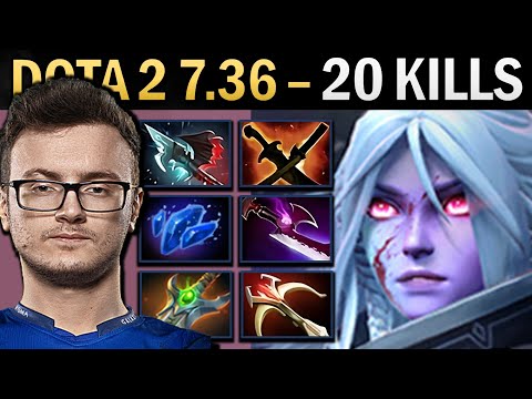 Drow Ranger Gameplay Miracle with 20 Kills and SNY - Dota 7.36