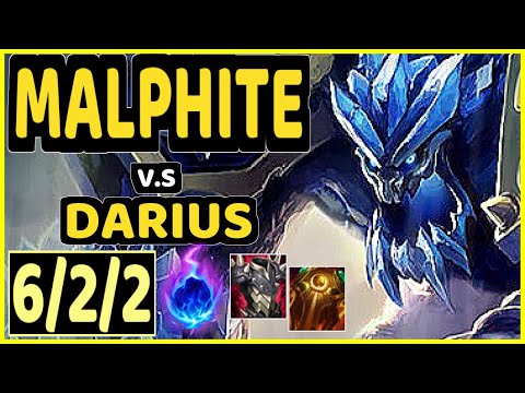 MALPHITE vs DARIUS - 6/2/2 KDA TOP GAMEPLAY - EUW Ranked MASTER