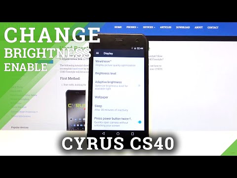 Turn Off Auto-Brightness – CYRUS CS40 and Screen Brightness Level