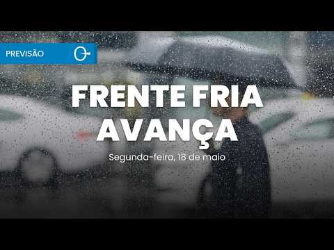 ❄️ Previsão do tempo: frente fria mantém chuva em SP e frio avança no Sul 18/05/2026